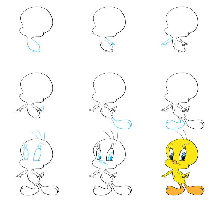 Tweety Bird -idea (7) piirustus