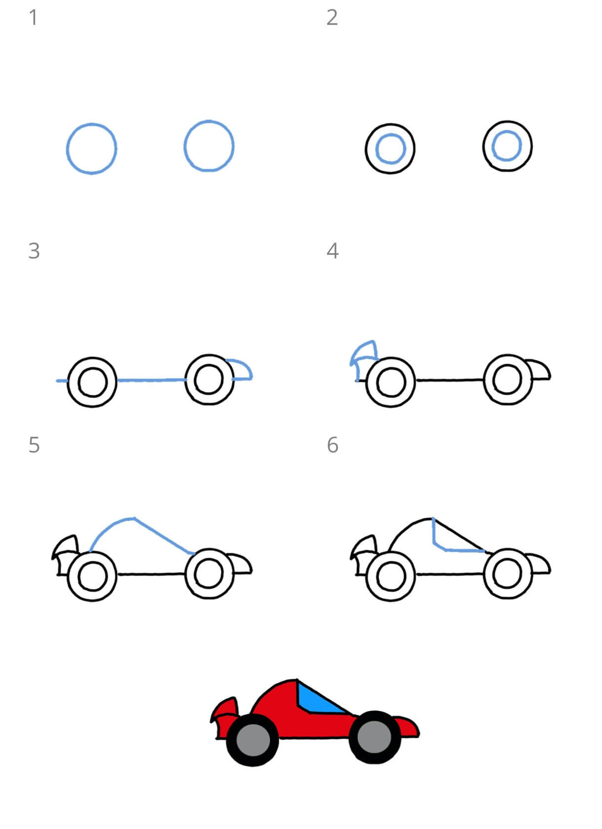 F1-kilpa-auto (11) piirustus