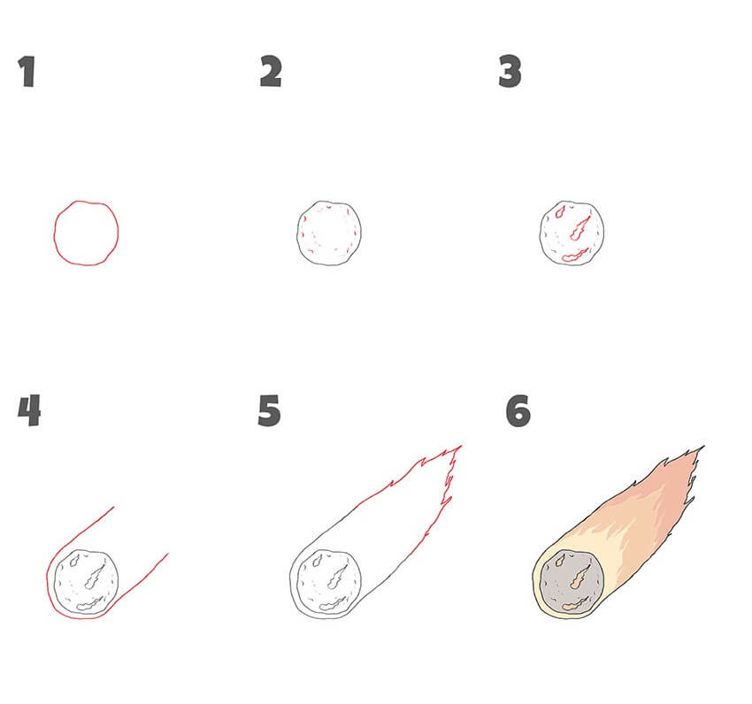 Komeetta idea (5) piirustus