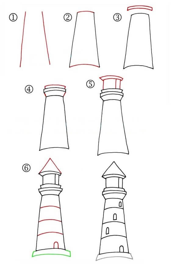 Majakkatornin idea (1) piirustus