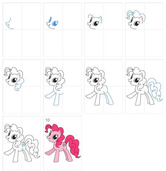 Pinkie Pie (1) piirustus