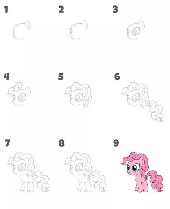 Pinkie Pie (2) piirustus