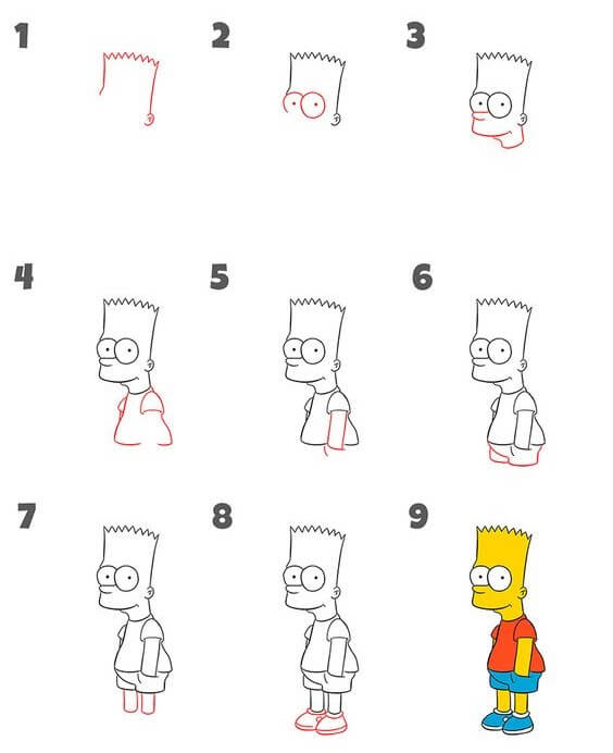 Bart simpson (3) piirustus