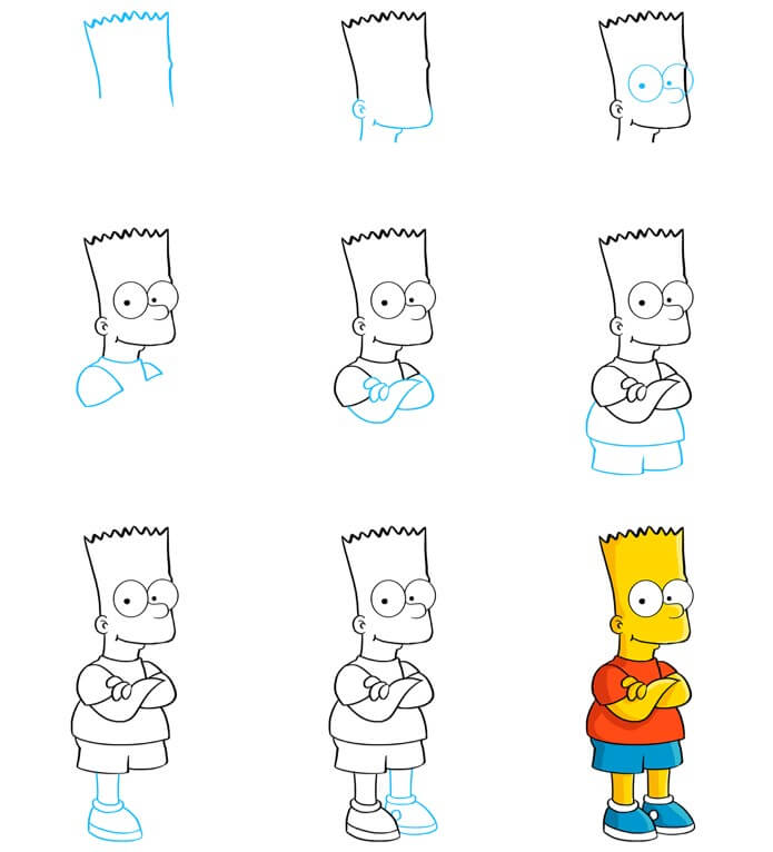 Bart simpson (6) piirustus