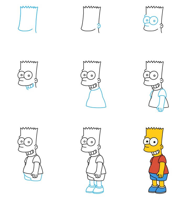 Bart simpson (7) piirustus