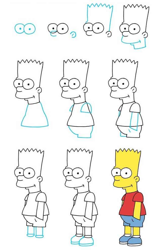 Bart simpson (8) piirustus