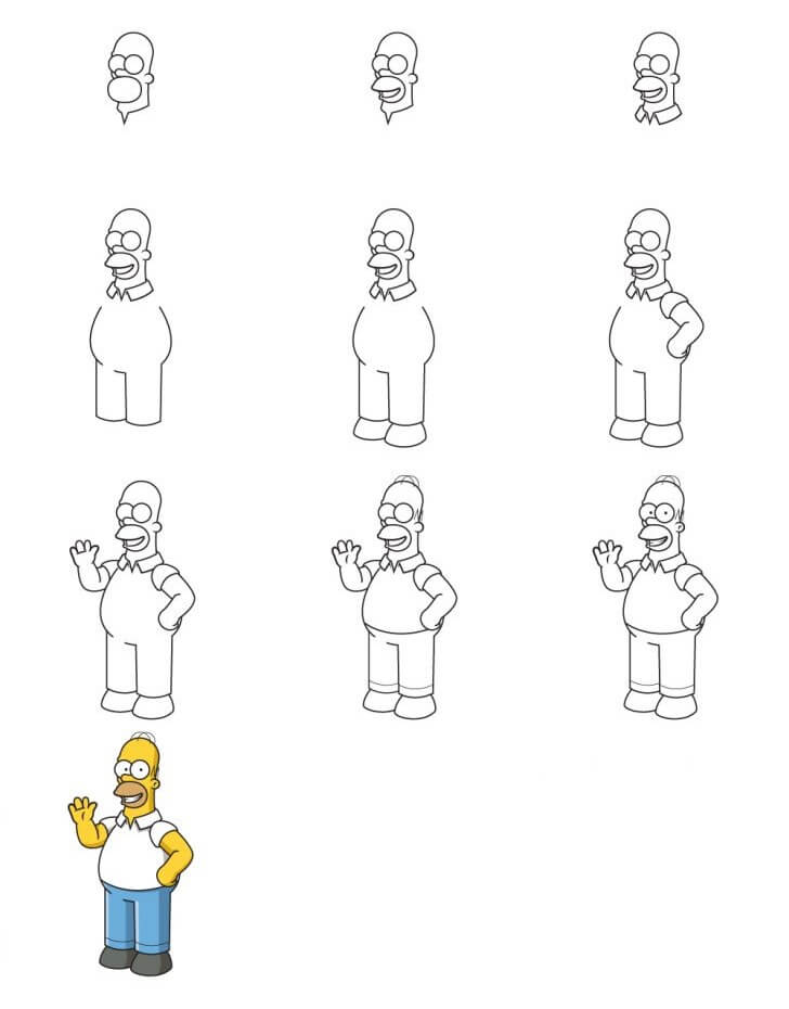 Homer Simpson (5) piirustus