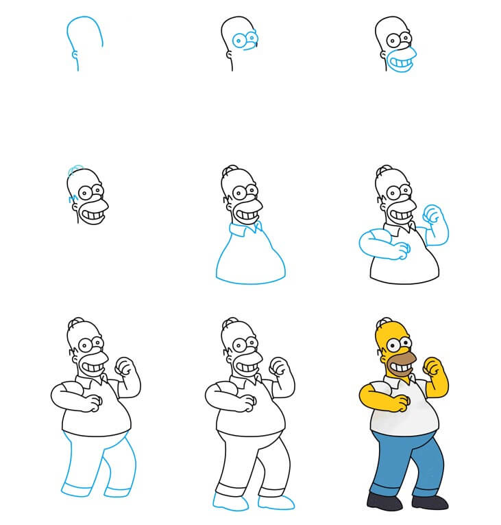 Homer Simpson (8) piirustus