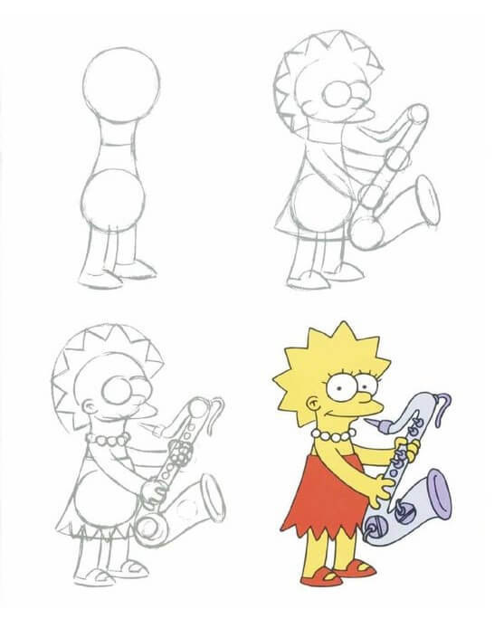 Marge Simpson (2) piirustus