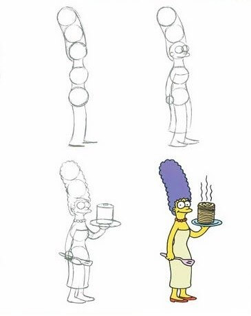 Marge Simpson (6) piirustus