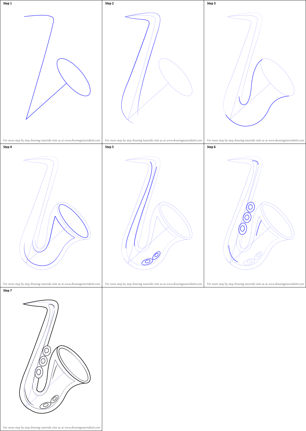 Saksofoni idea (10) piirustus