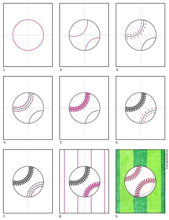 Baseball-ideoita (2) piirustus