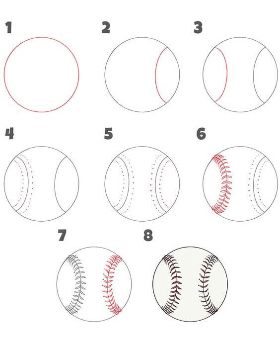 Baseball-ideoita (9) piirustus