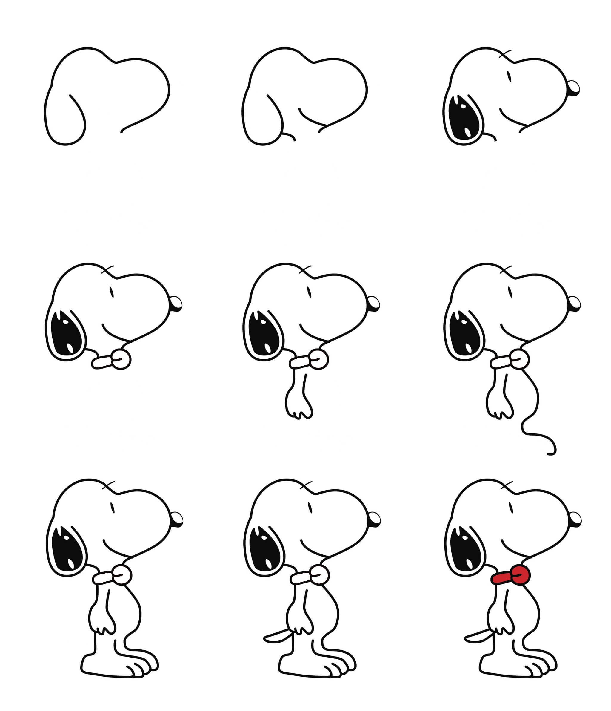 Snoopy ideoita (10) piirustus