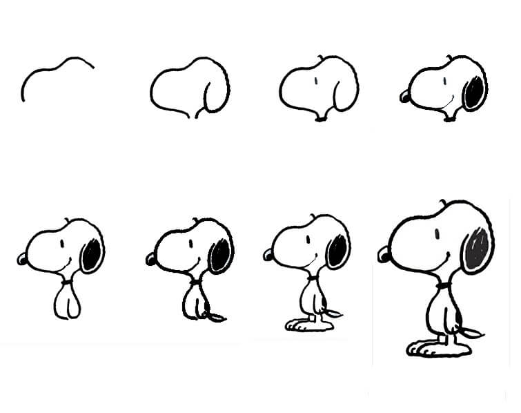 Snoopy ideoita (12) piirustus