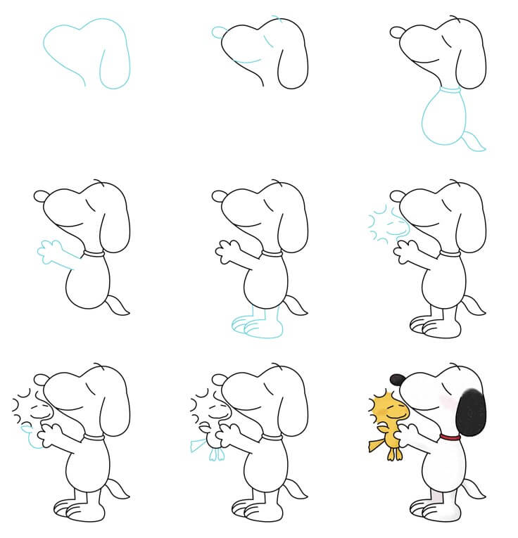 Snoopy piirustus