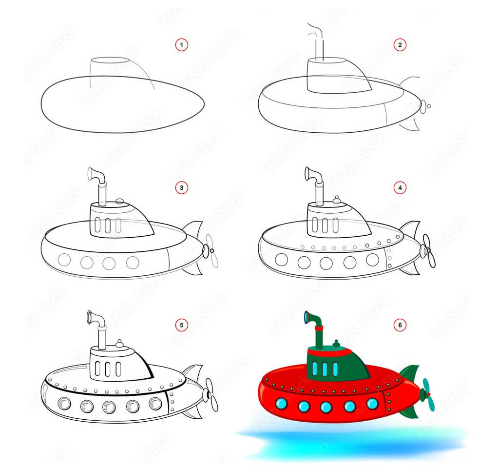 Sukellusvene ideoita (5) piirustus