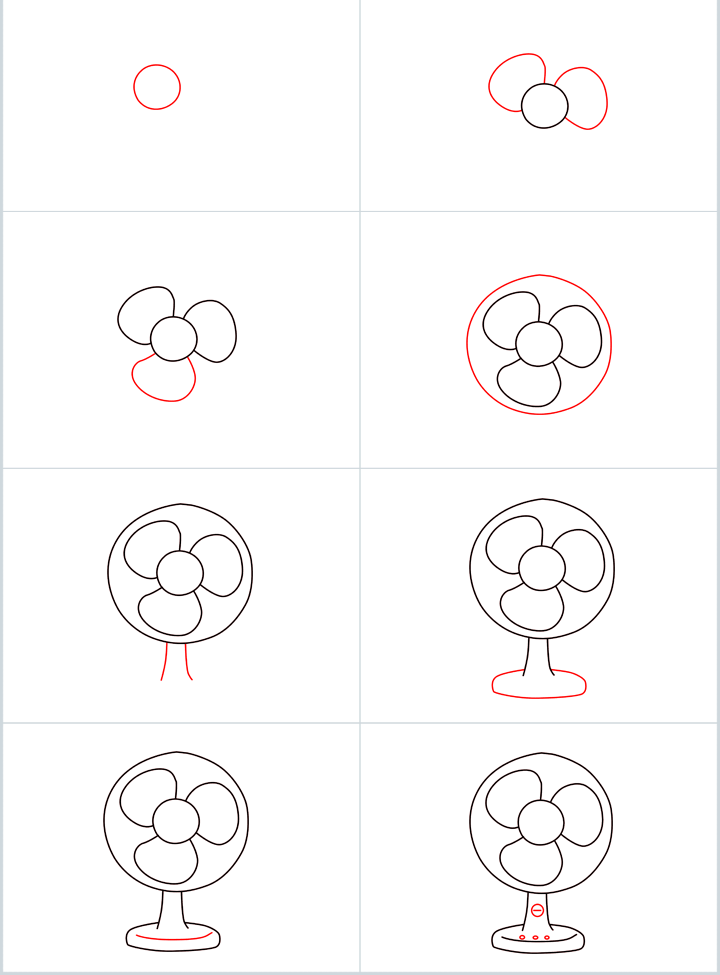 yksinkertainen tuuletin (2) piirustus