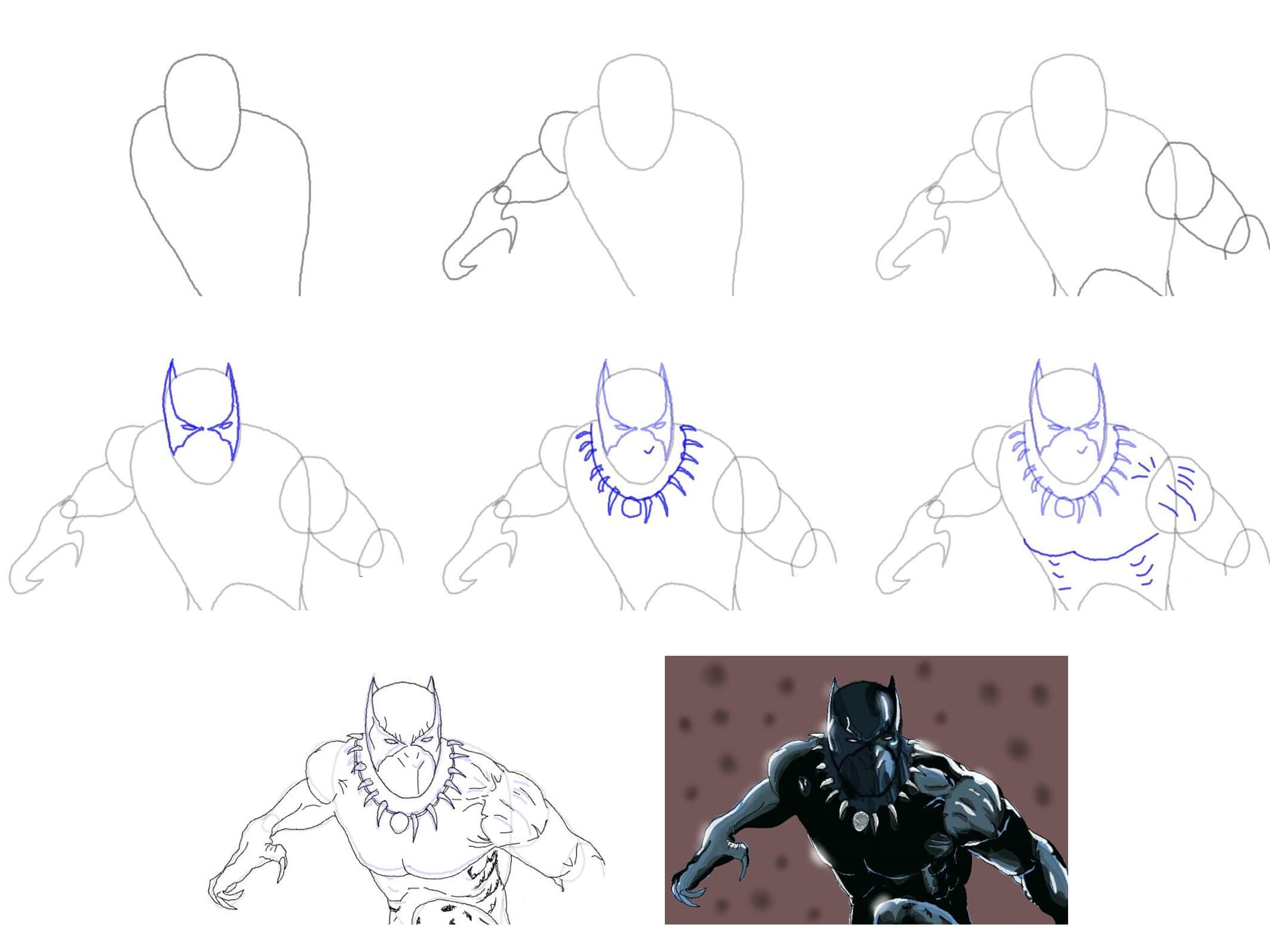 Black Panther idea (2) piirustus