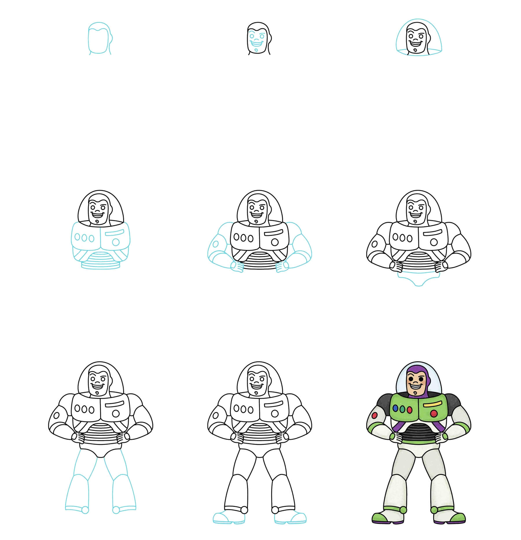 Buzz Lightyear piirustus