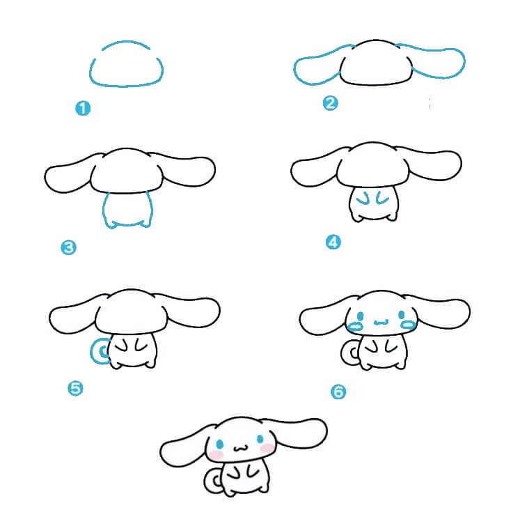 Cinnamoroll idea (11) piirustus