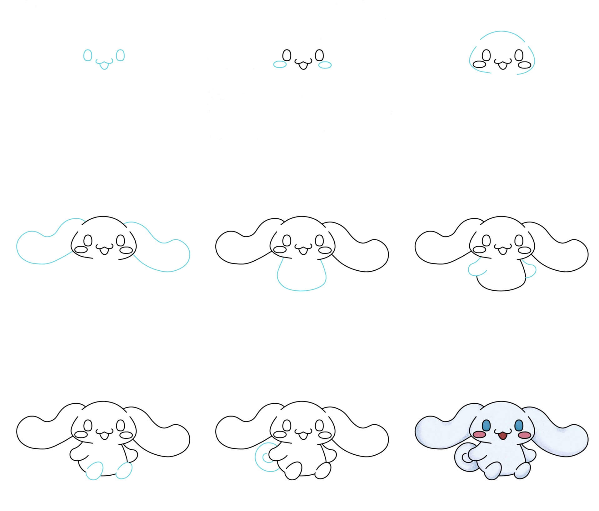 Cinnamoroll idea (6) piirustus