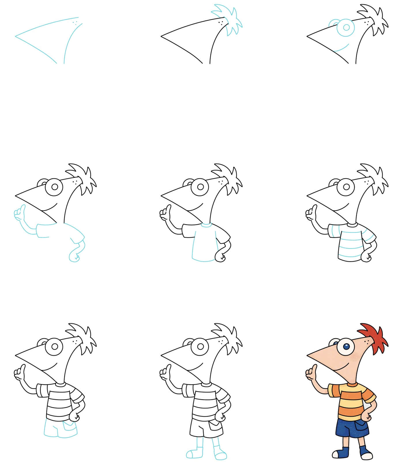 Finias ja Ferb piirustus