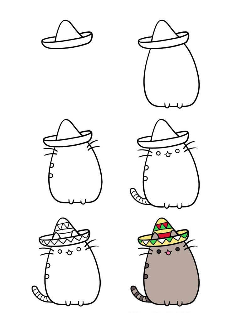 Pusheen idea (1) piirustus