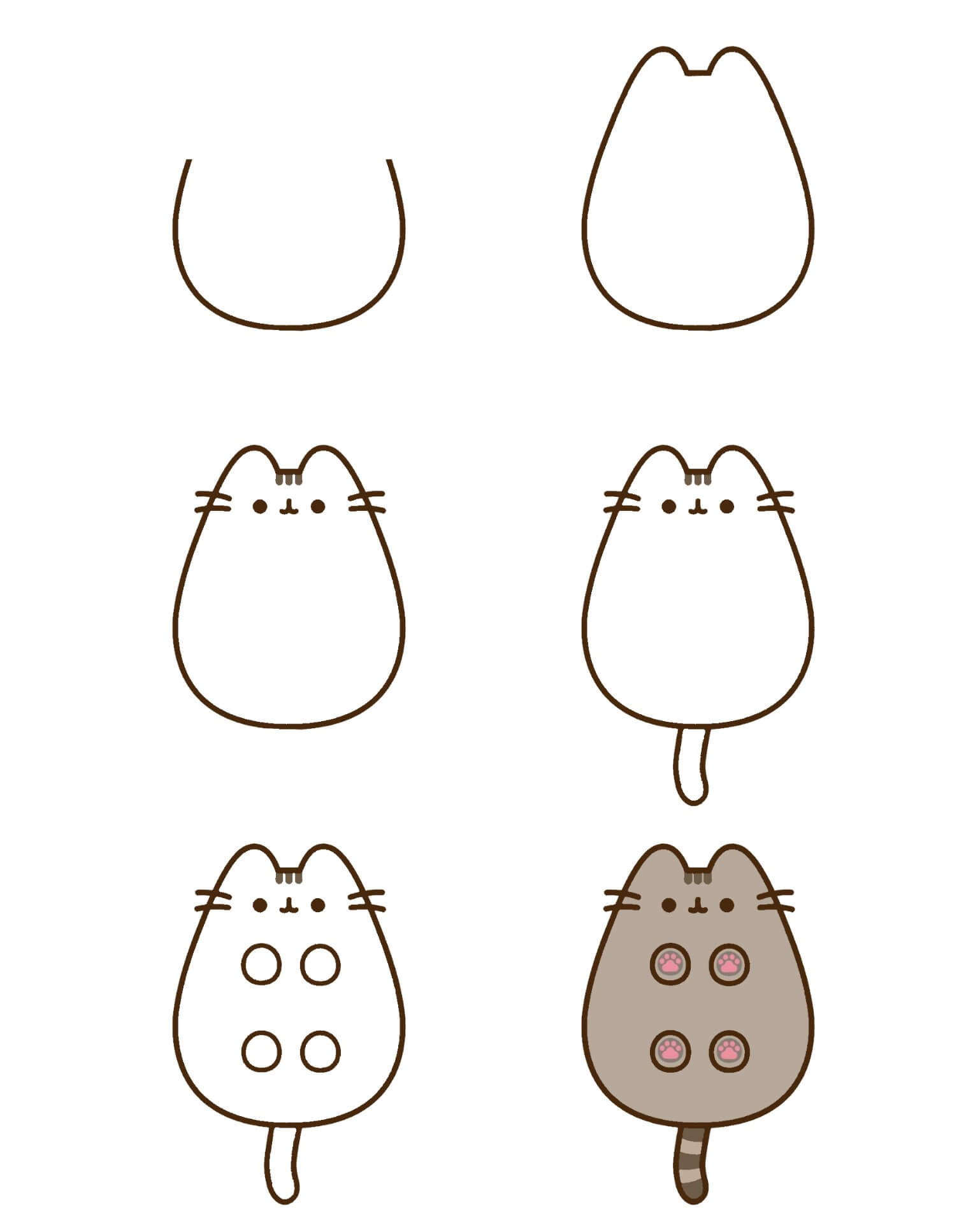 Pusheen idea (14) piirustus