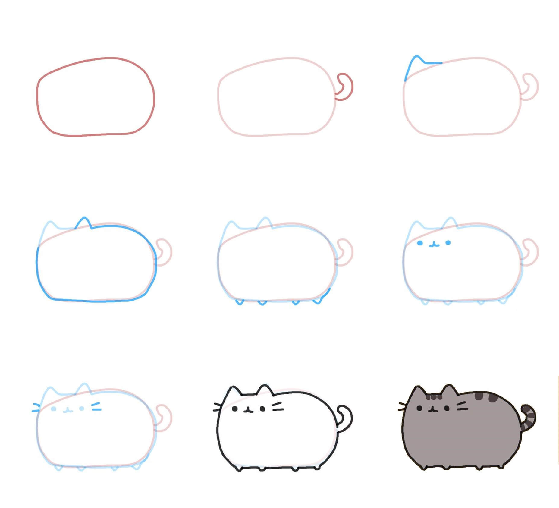 Pusheen idea (3) piirustus