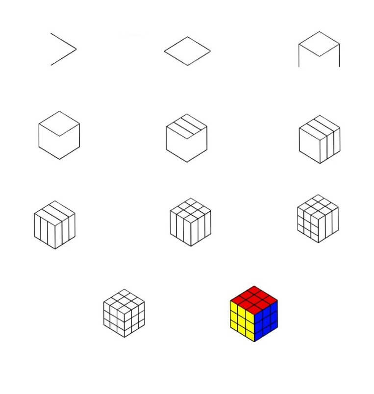 Rubikin kuution idea (1) piirustus