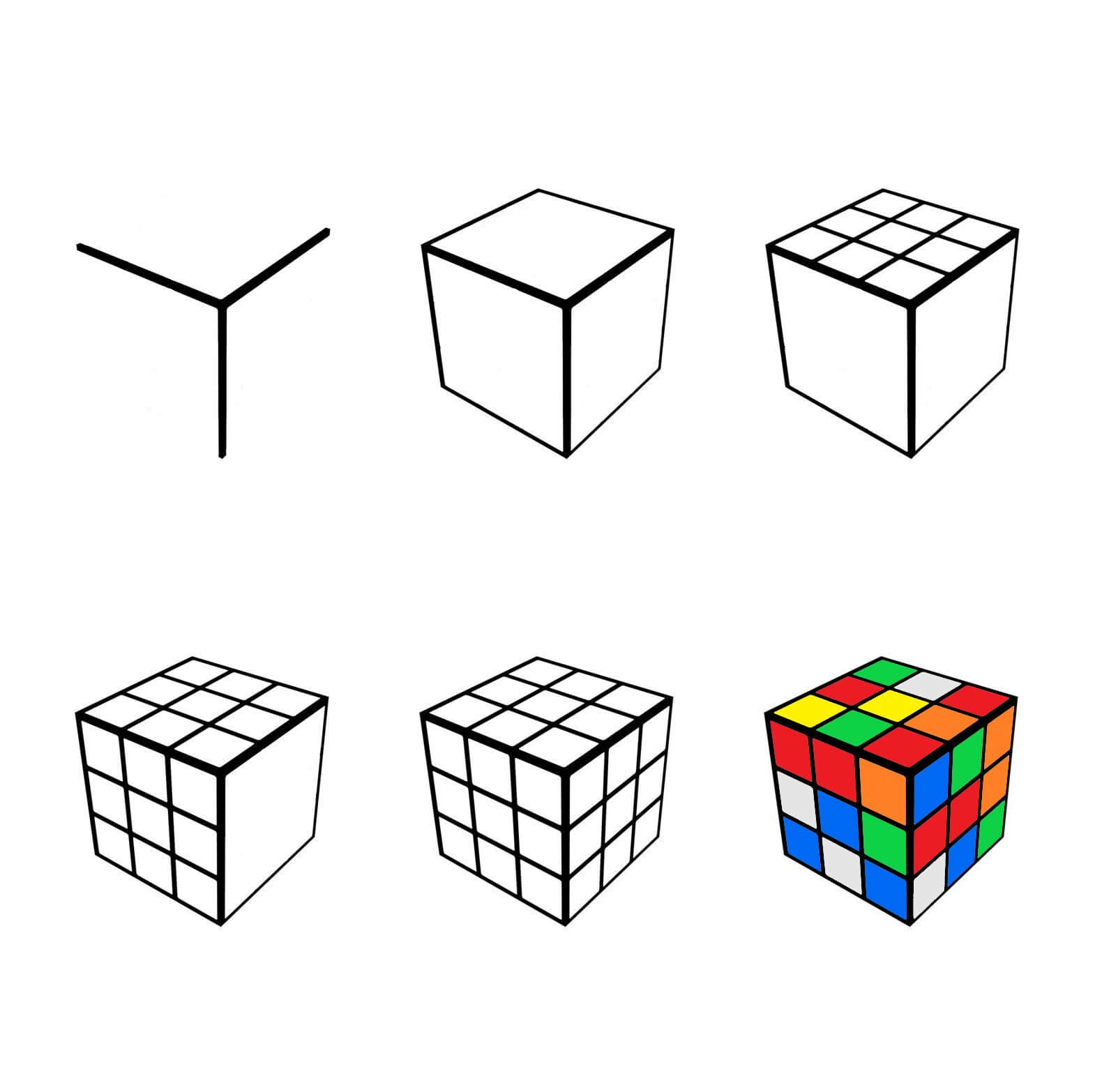 Rubikin kuution idea (6) piirustus