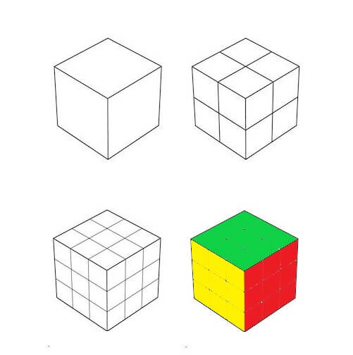 Rubikin kuution idea (7) piirustus