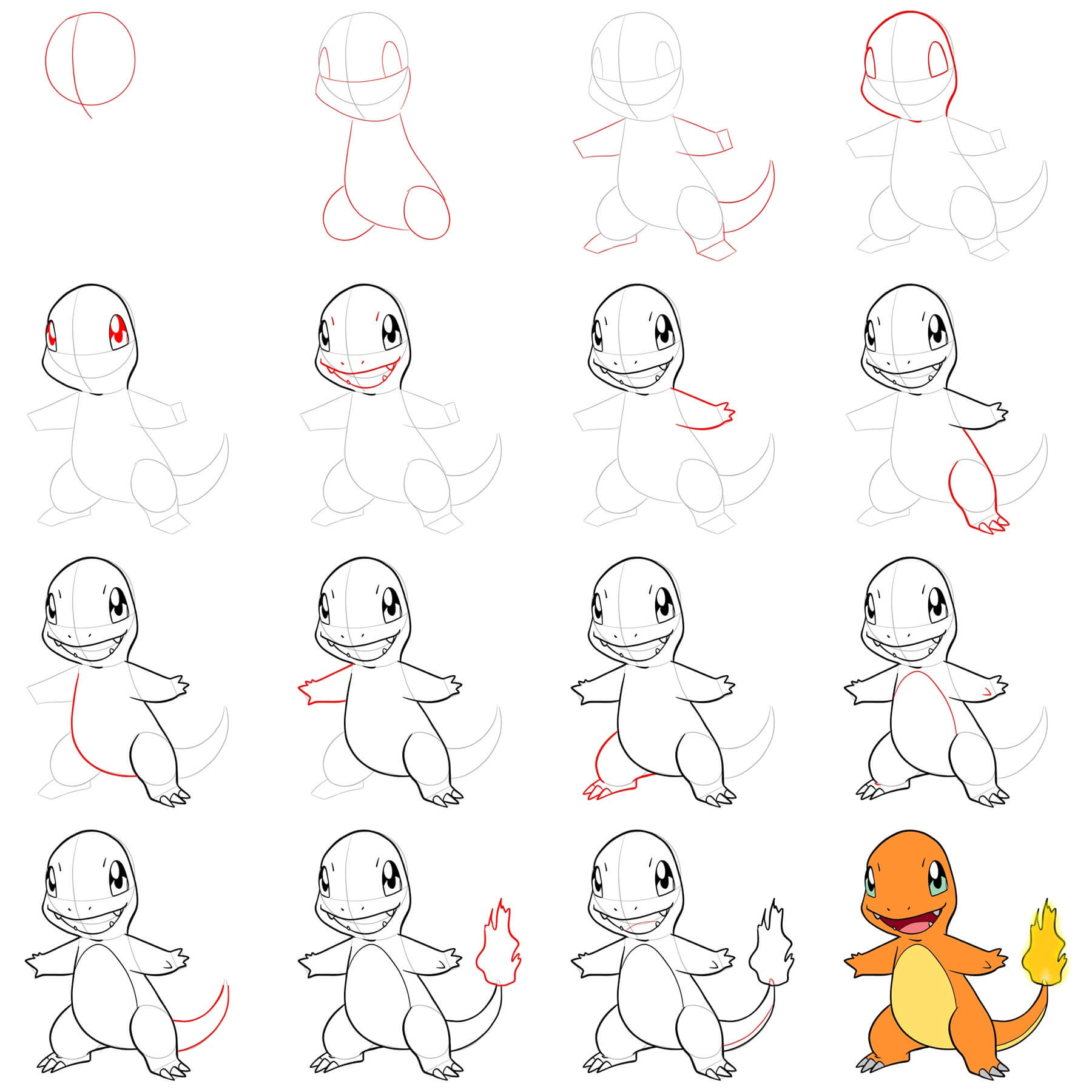 Charmander idea (10) piirustus