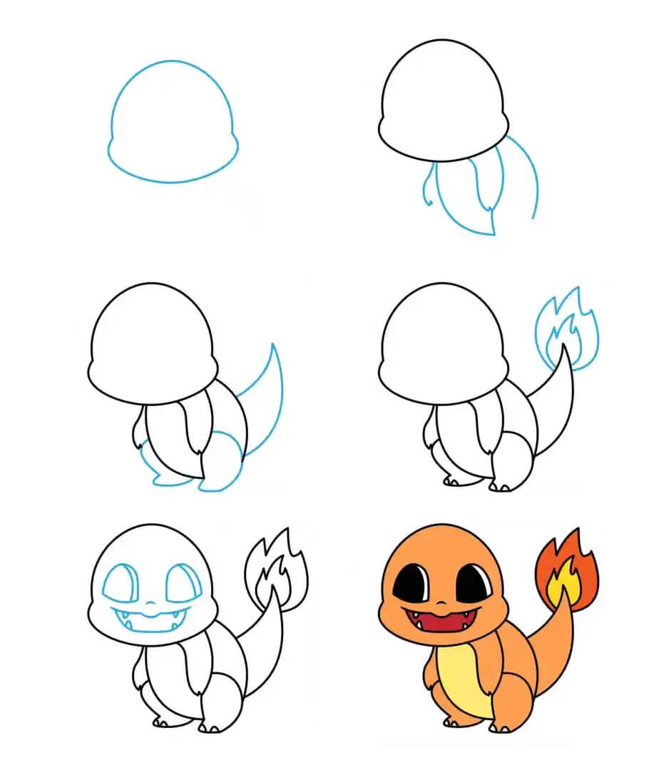 Charmander idea (14) piirustus