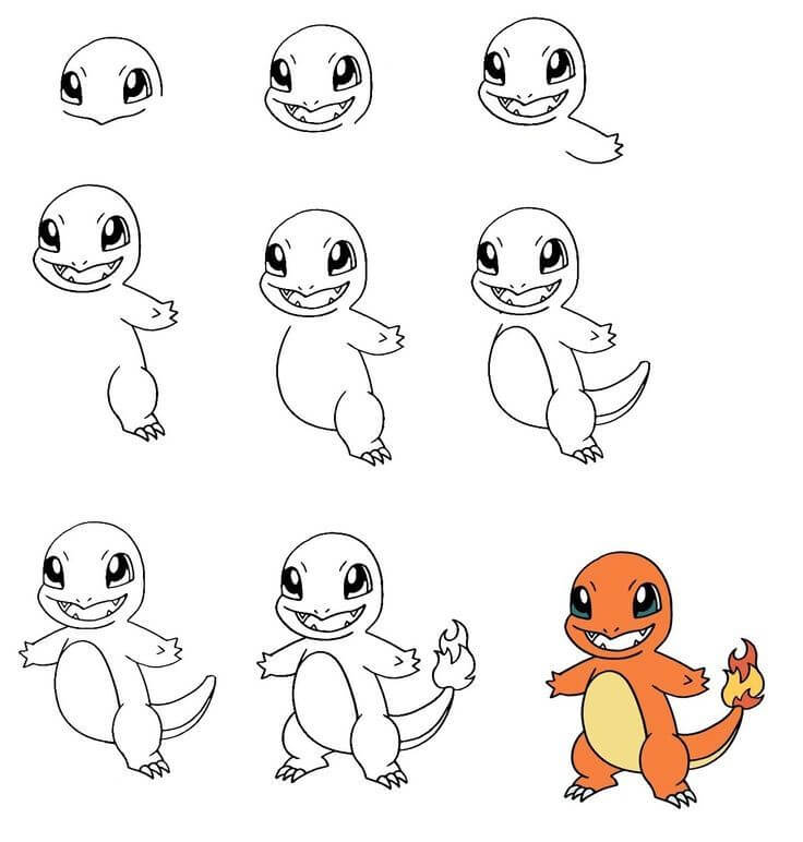 Charmander idea (3) piirustus