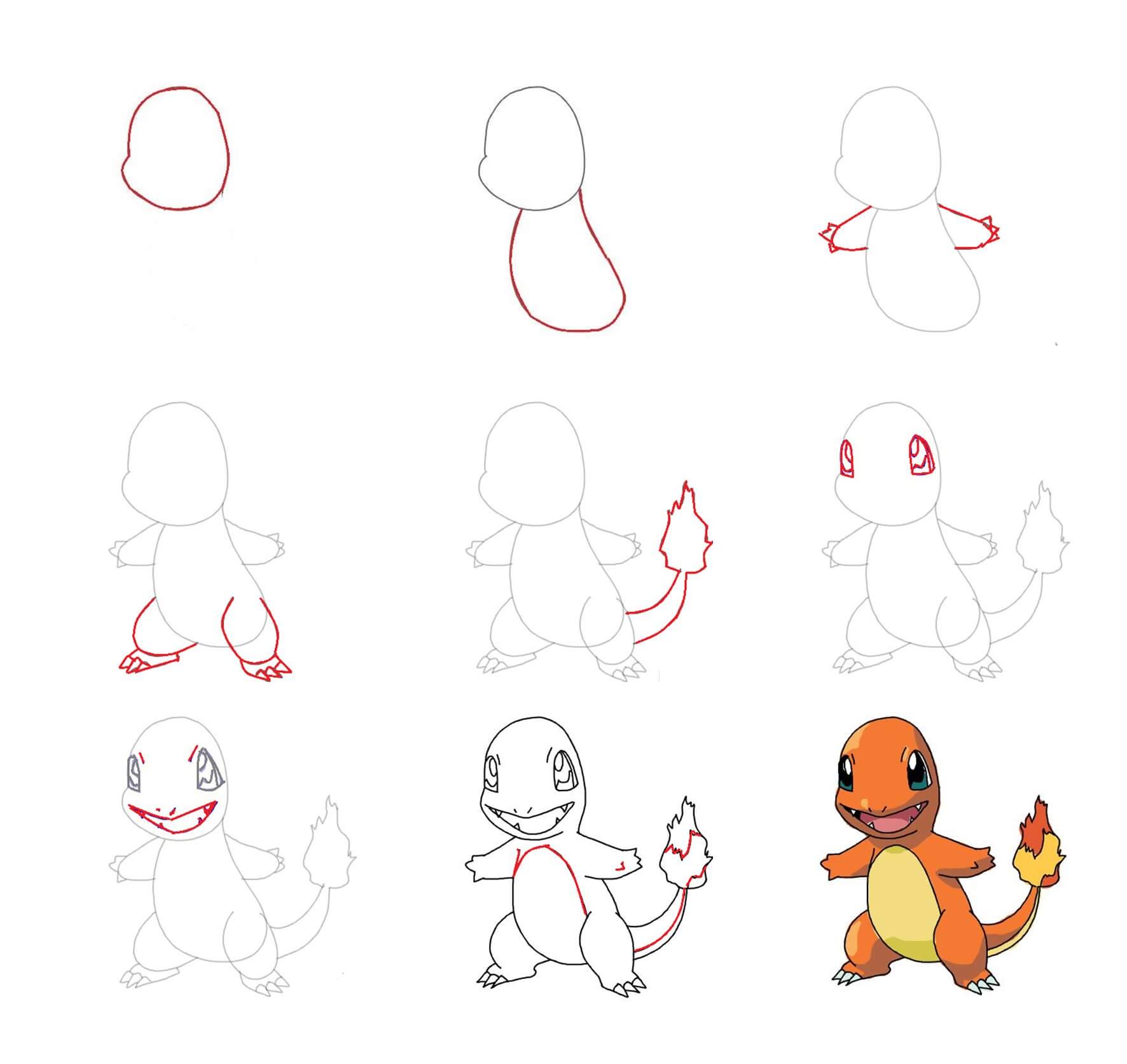 Charmander idea (7) piirustus