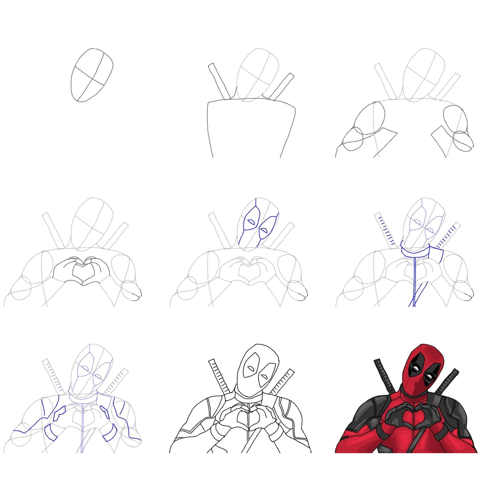 Deadpool idea (6) piirustus