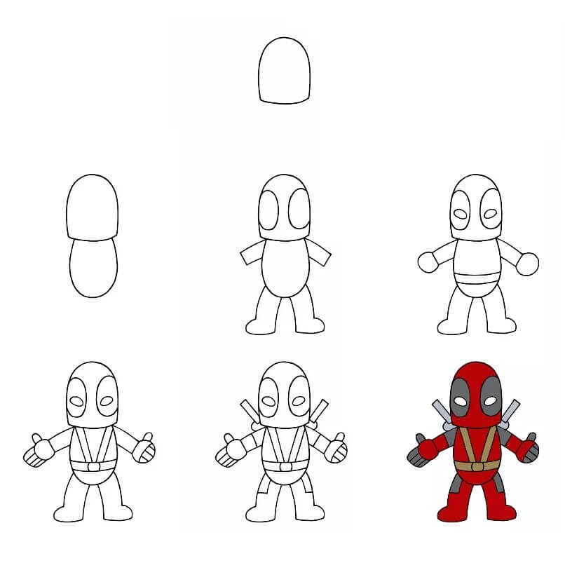 Deadpool idea (9) piirustus