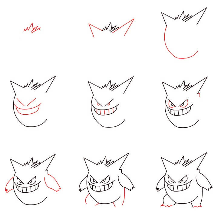 Gengar idea (3) piirustus