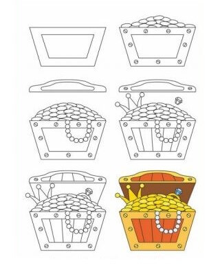 Idea Aarrearkku (2) piirustus