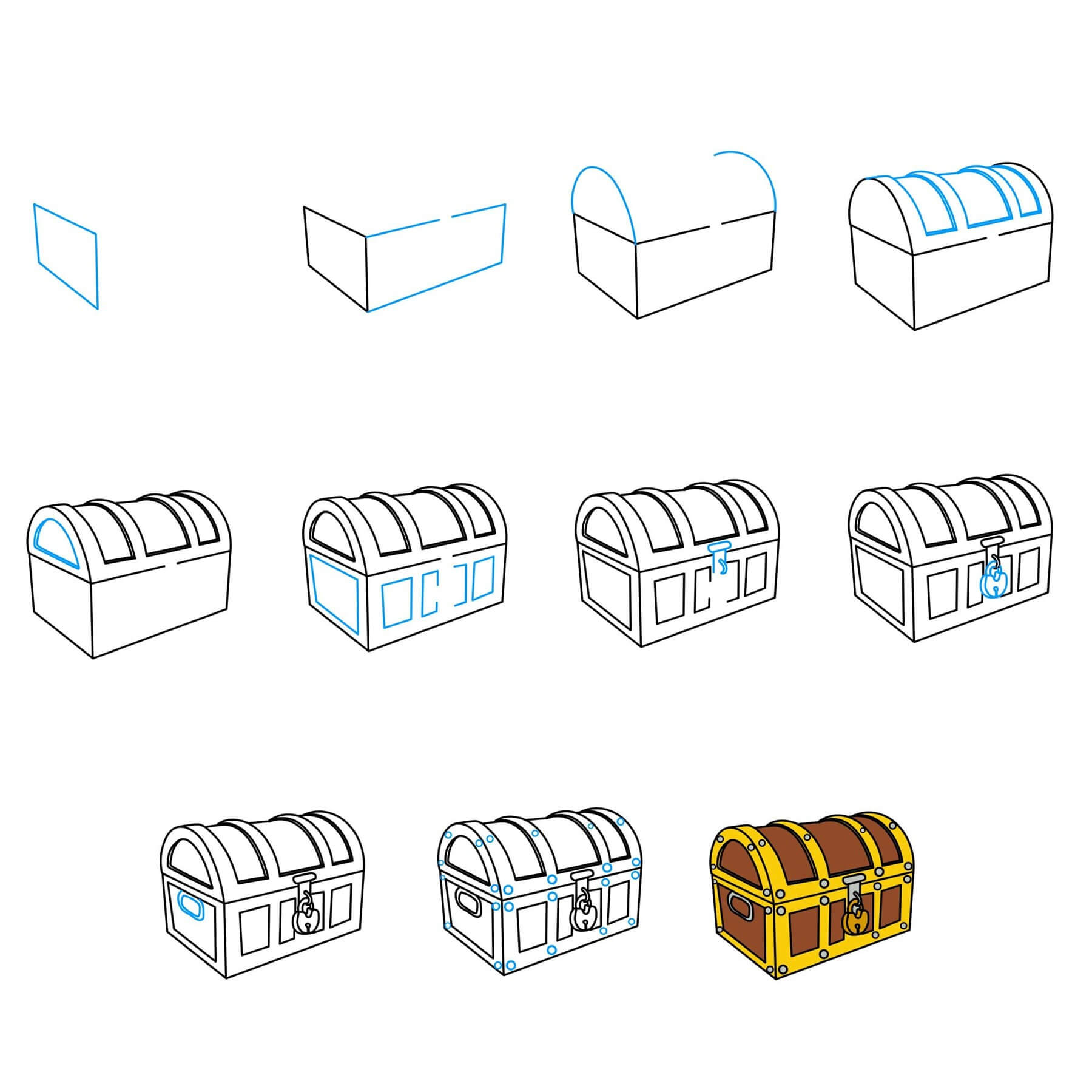 Idea Aarrearkku (3) piirustus