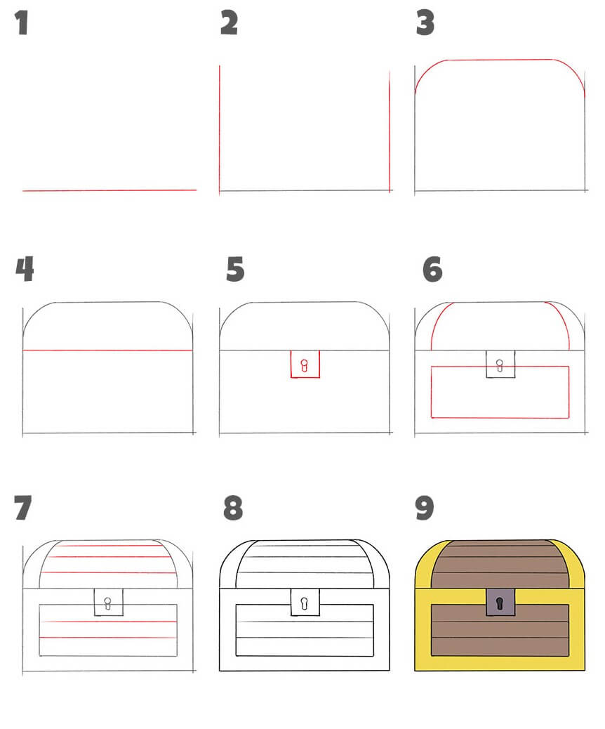 Idea Aarrearkku (9) piirustus