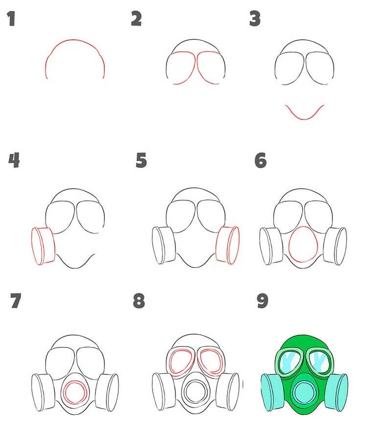 Idea kaasunaamari (4) piirustus