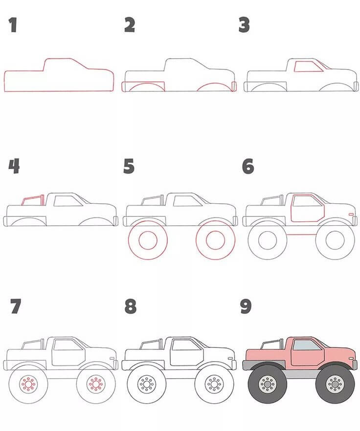 Monster Truck idea (1) piirustus