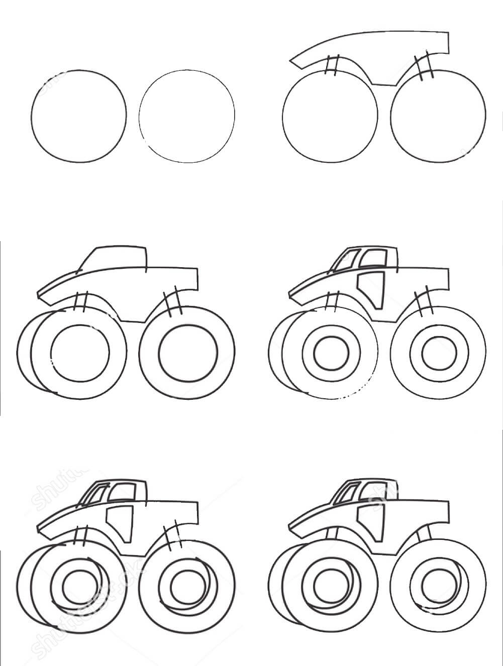 Monster Truck idea (10) piirustus