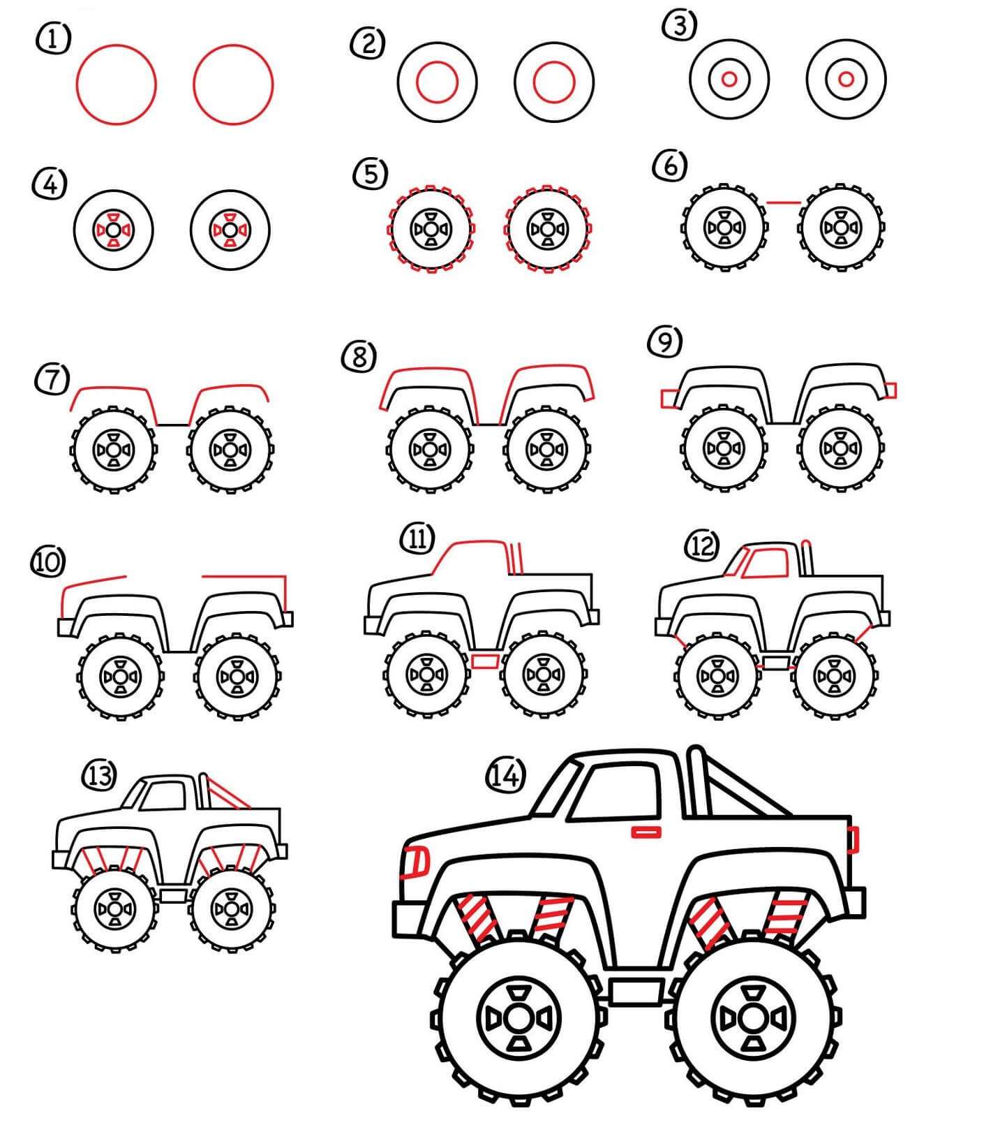 Monster Truck idea (4) piirustus