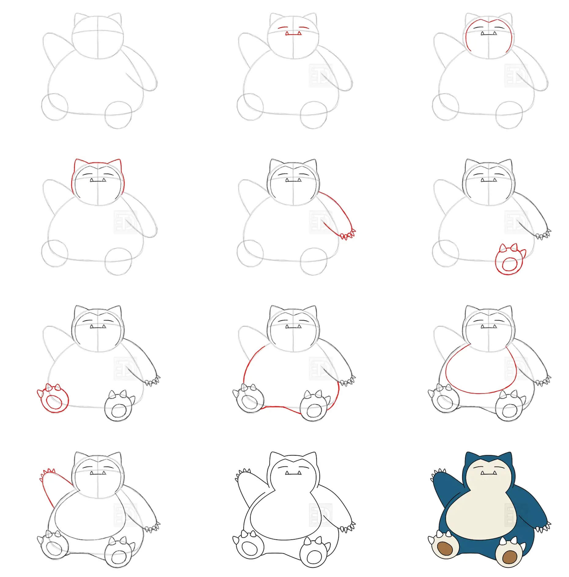 Snorlax idea (4) piirustus