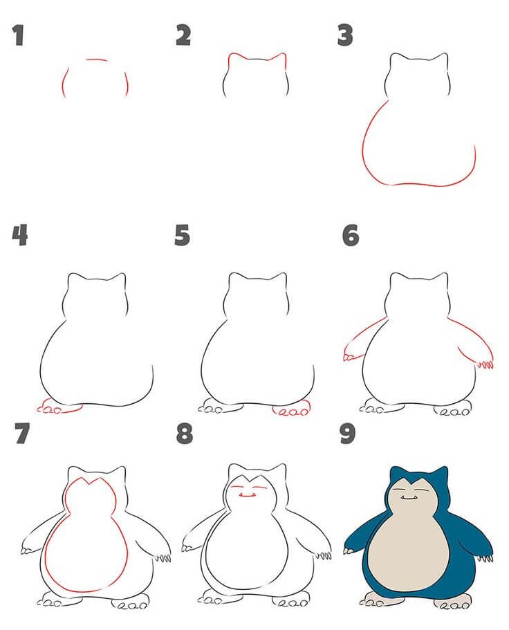 Snorlax idea (5) piirustus