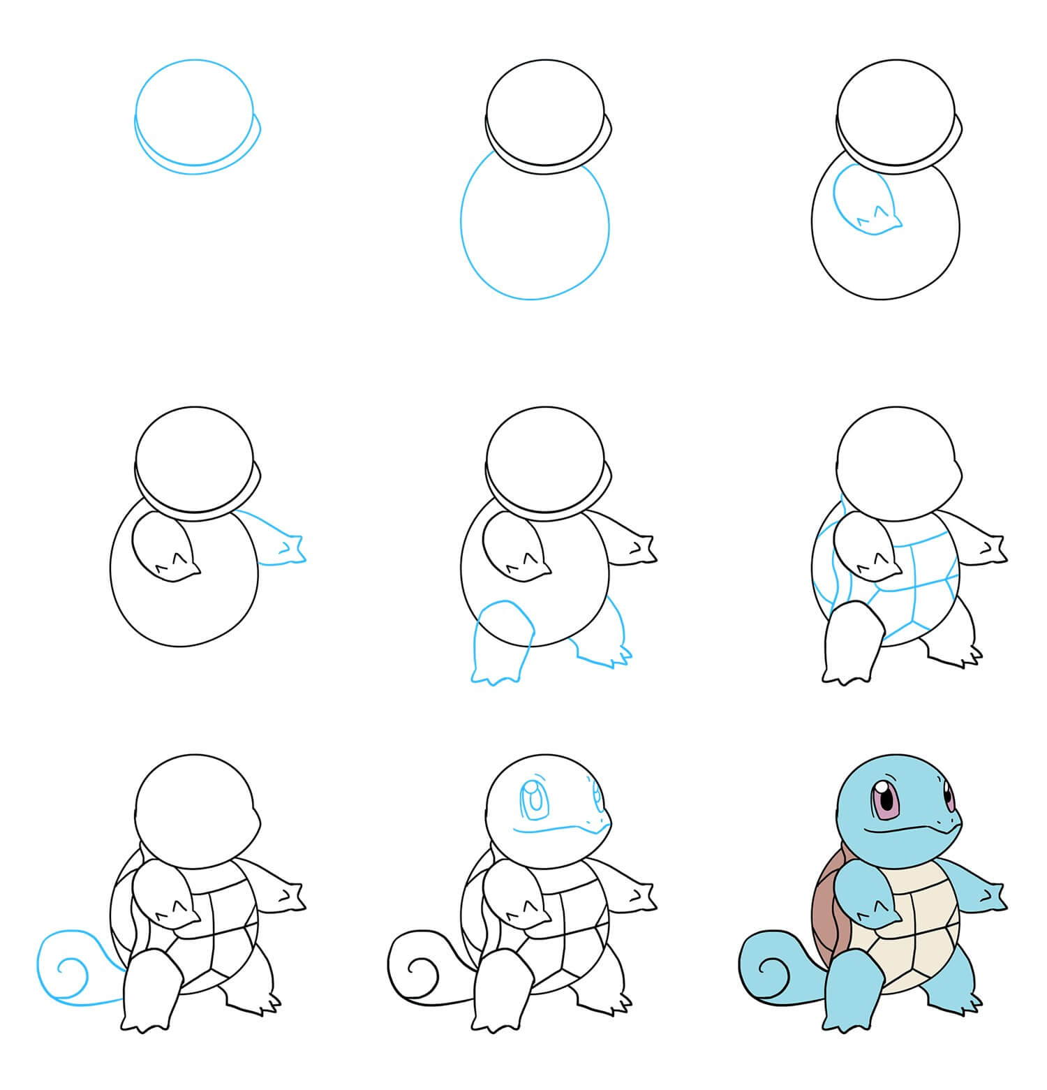 Squirtle piirustus